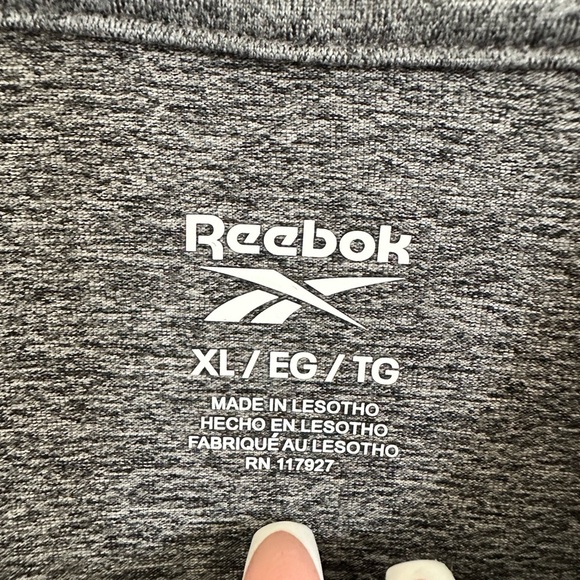 Reebok Fired Up Slim Hoodie – Black Heather – Size XL - Picture 4 of 7